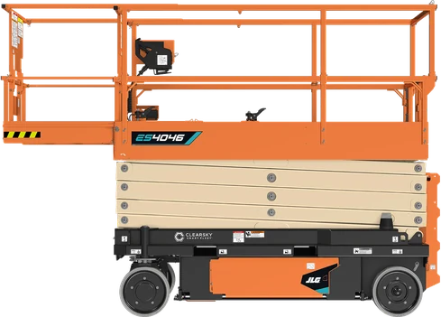 JLG ES4046 — plataforma tijera eléctrica de 13,92 m de altura de trabajo